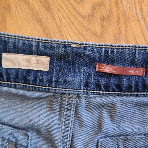 ANTHROPOLOGIE PILCRO THE WANDERER DENIM CARGO UTILITY PANTS sz 29 Petite - Picture 7 of 8